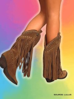 How to style fringe boots