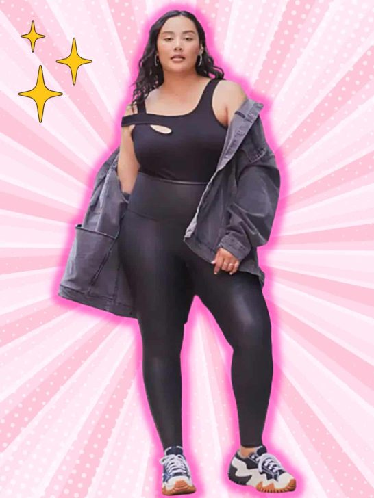 *2023*18 Plus size faux leather leggings outfits + slimming tips!