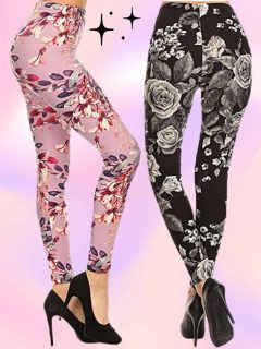 what to wear floral leggings