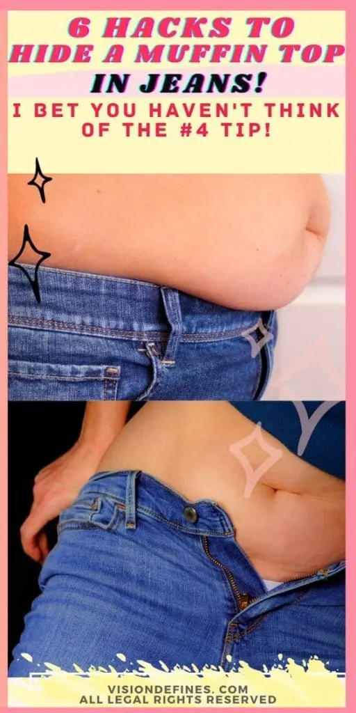 how to hide muffin top with jeans