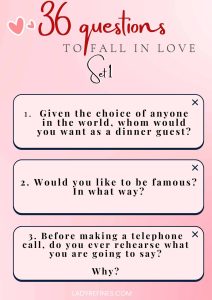 Free download! 36 questions to fall in love printable (+card version!)