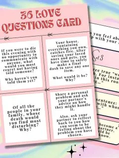 36 questions fall in love printable pdf