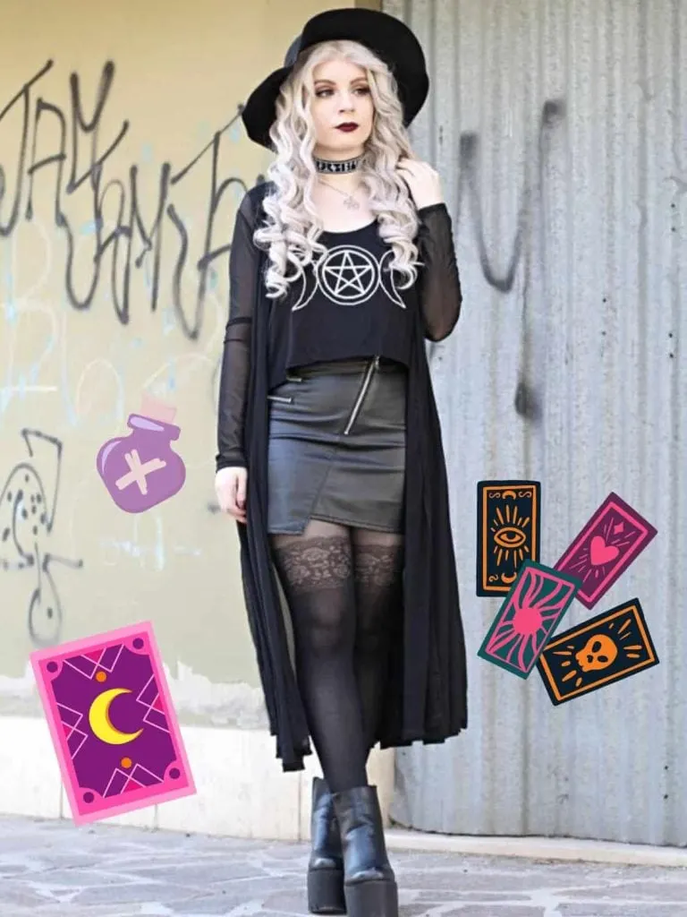 Goth witchy outfit ideas