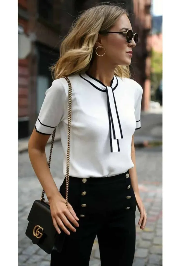 PAIR SAILOR PANTS WITH WHITE