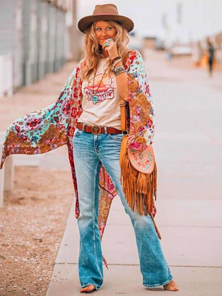 Cowgirl-inspired look groovy parties