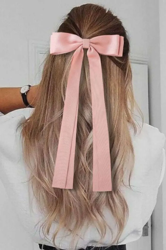 easter ribbon hairstyle women