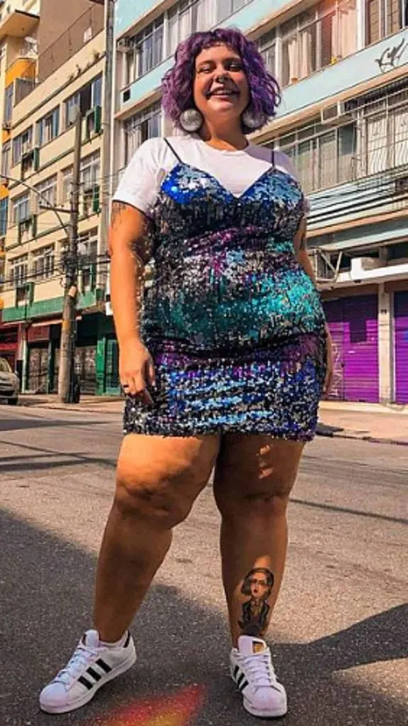 plus size rave outfit sparkly dress