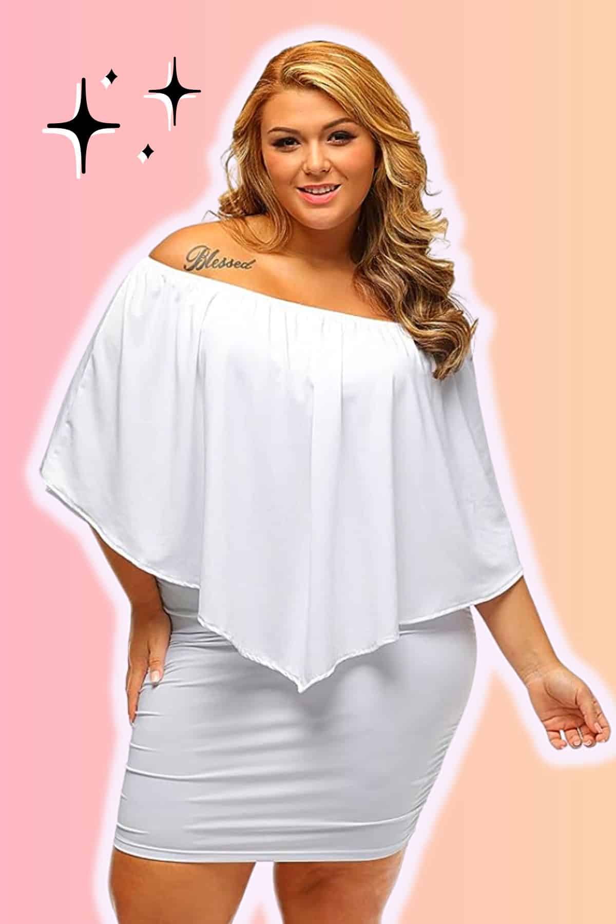 2024*11 Plus size all-white party outfits (slimming styling hacks + more!)