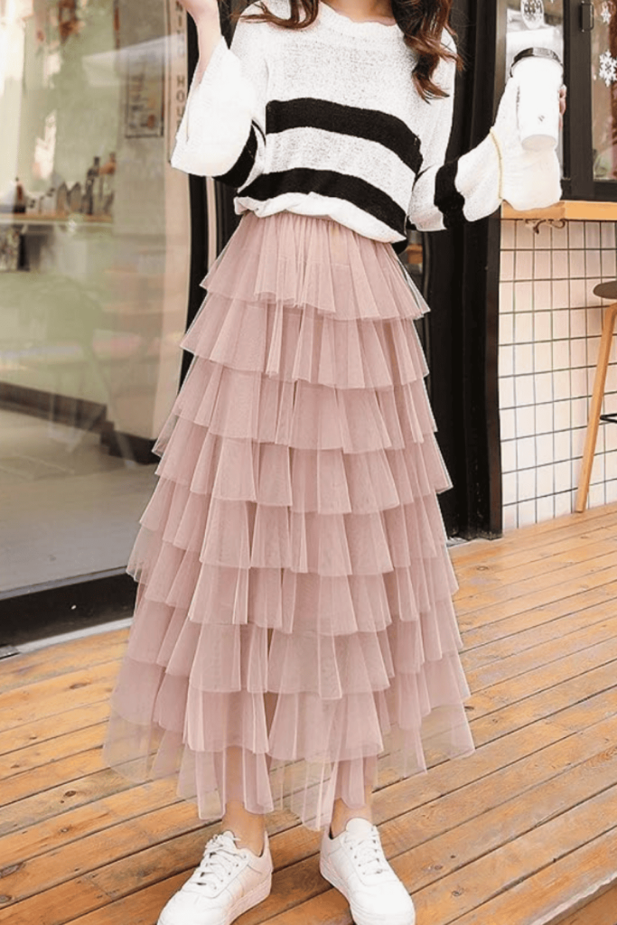Tulle skirt casual birthday outfits