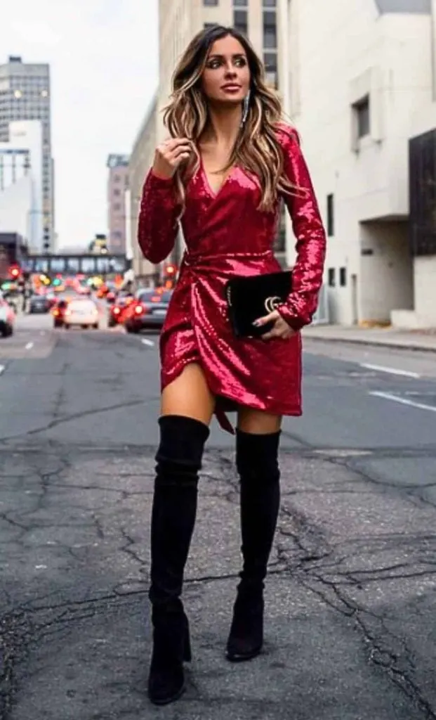 dirty 30 outfit ideas over the knee boots