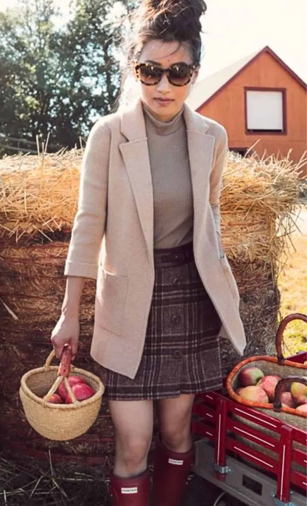 winter apple picking outfit
