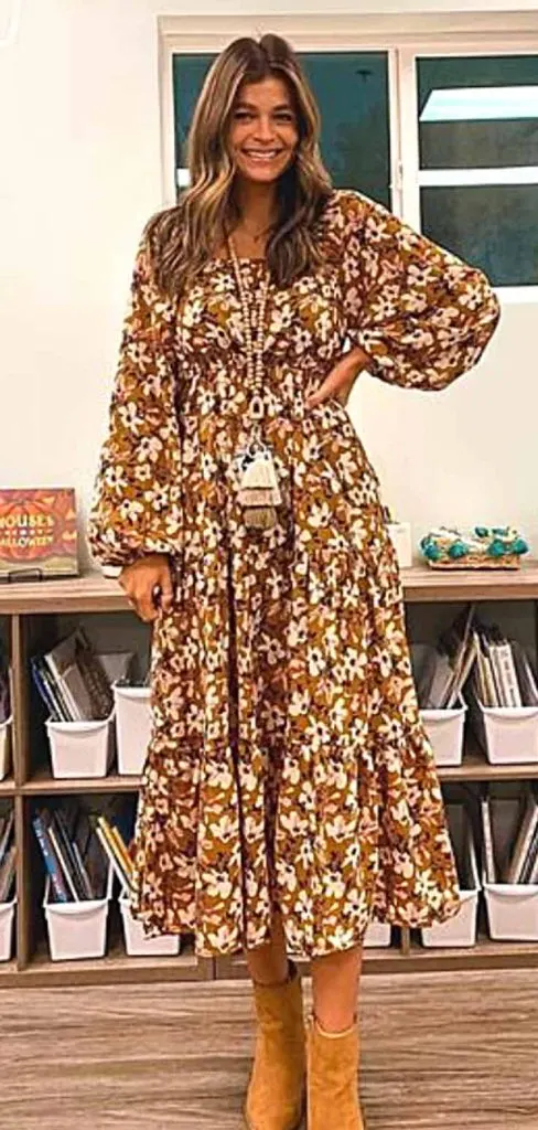 teacher one piece dress outfit