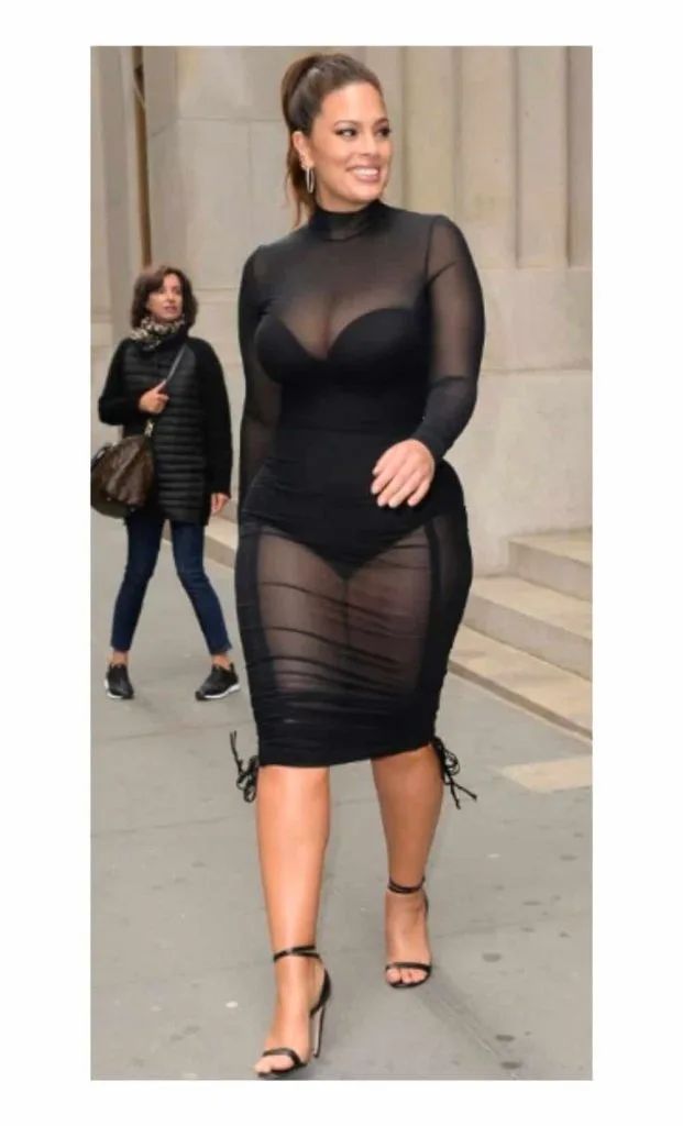 Black sheer dress plus size clubbing outfit