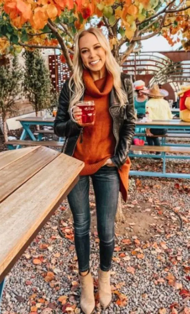 winter brewery date outfit