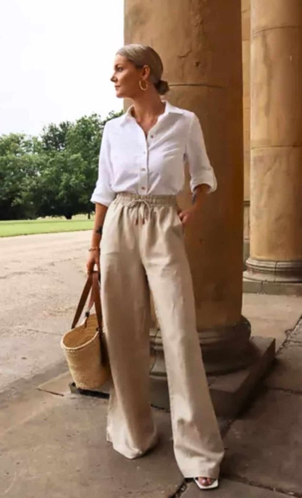 linen pants outfit ideas small casual