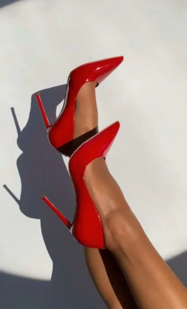 red high heels 