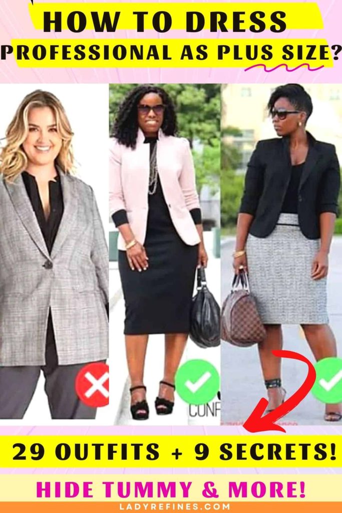 how to dress professional as plus size