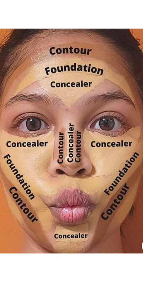 How to look more feminine in the face with contouring