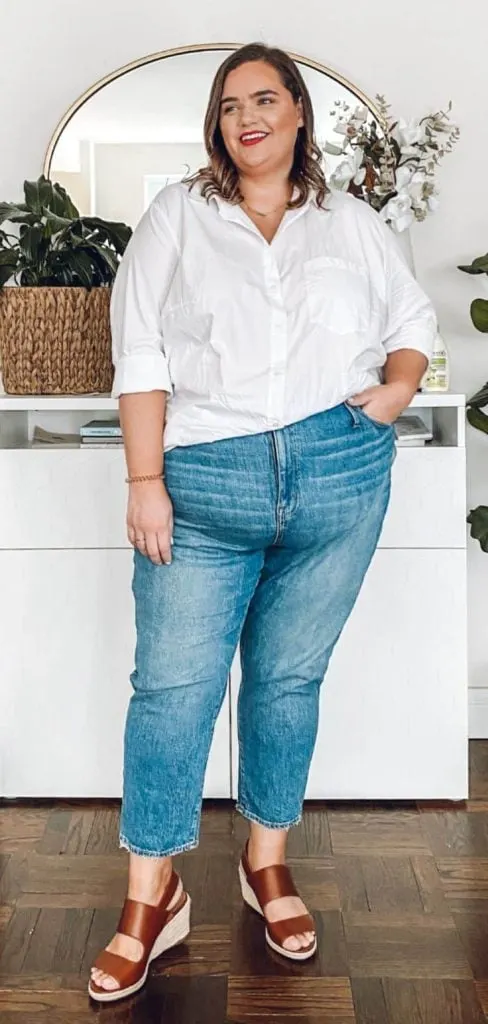 how to tuck shirt plus size
