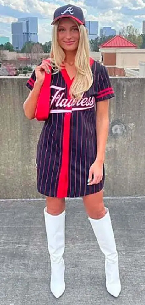 dress under baseball jersey｜TikTok Search