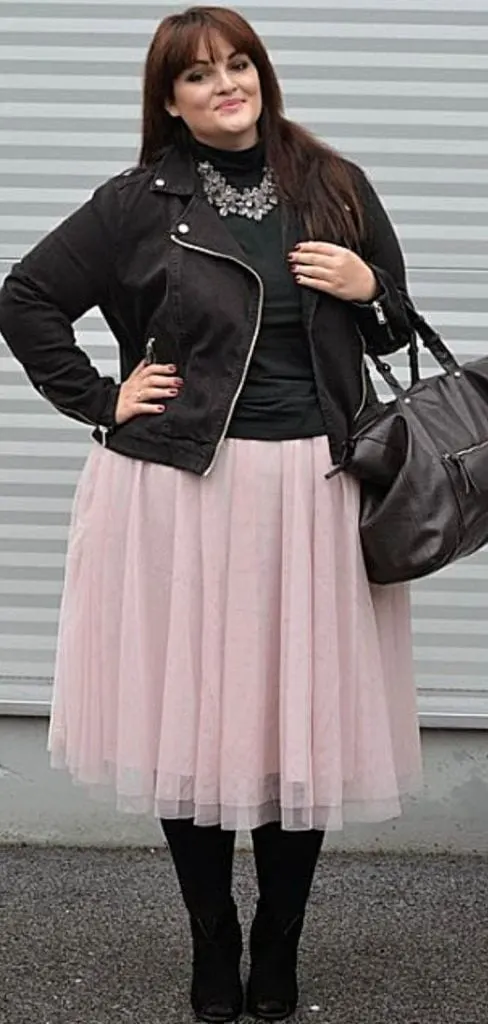 tulle skirt outfit plus size