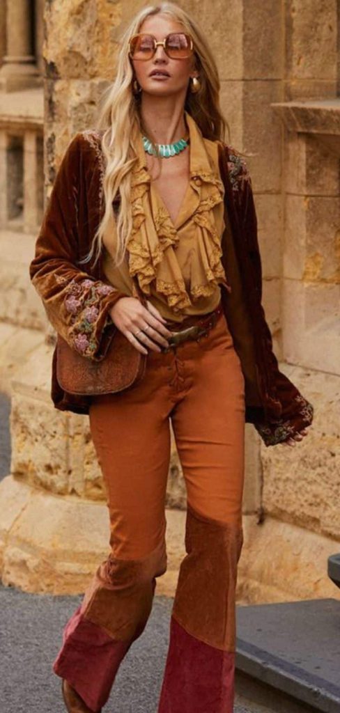 RUST boho girls outfit