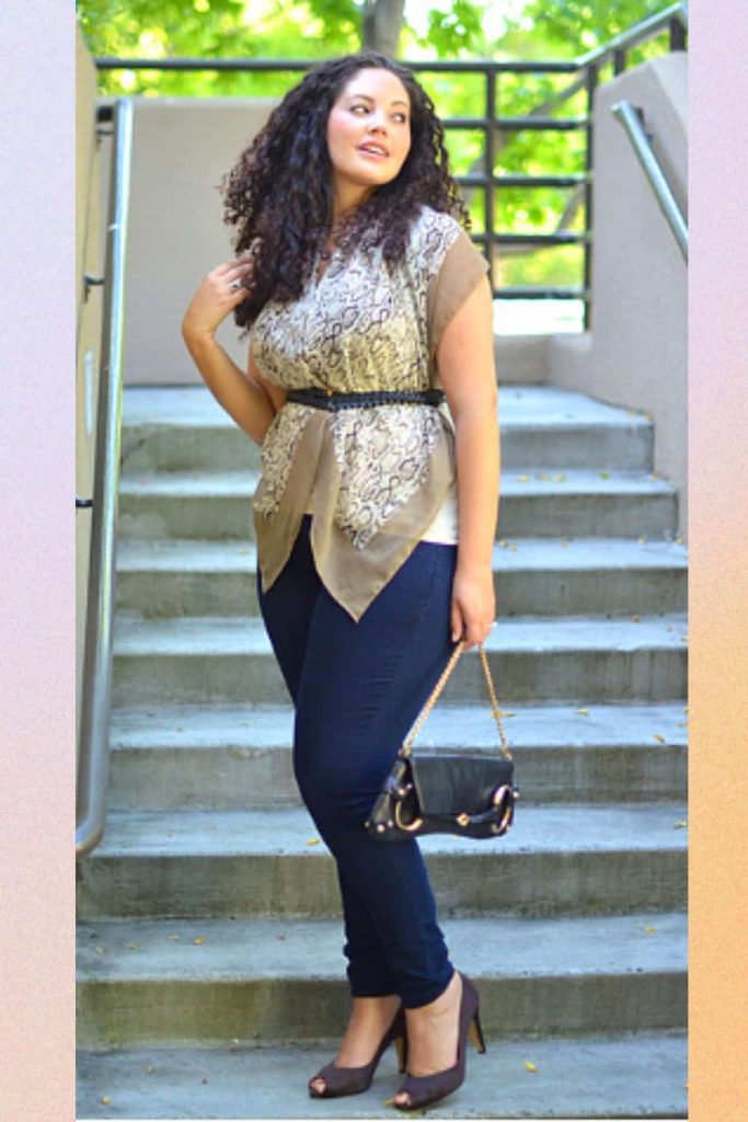 plus size scarf outfit pants