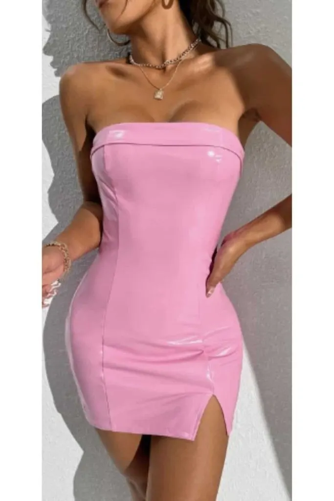Barbie tube dress outfit