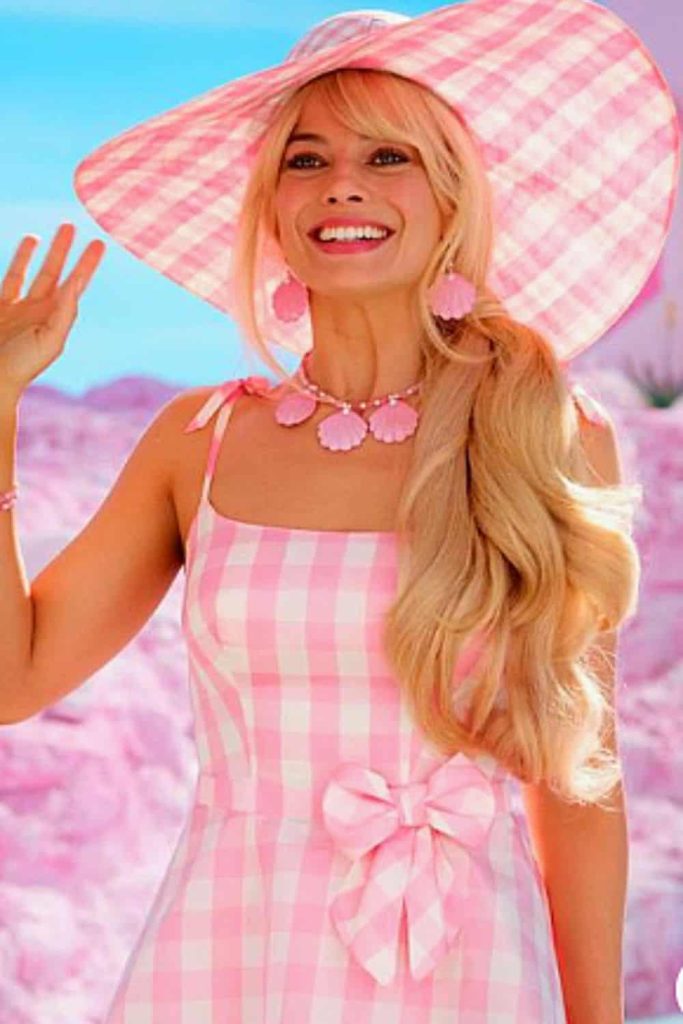 Barbie gingham dress outfit