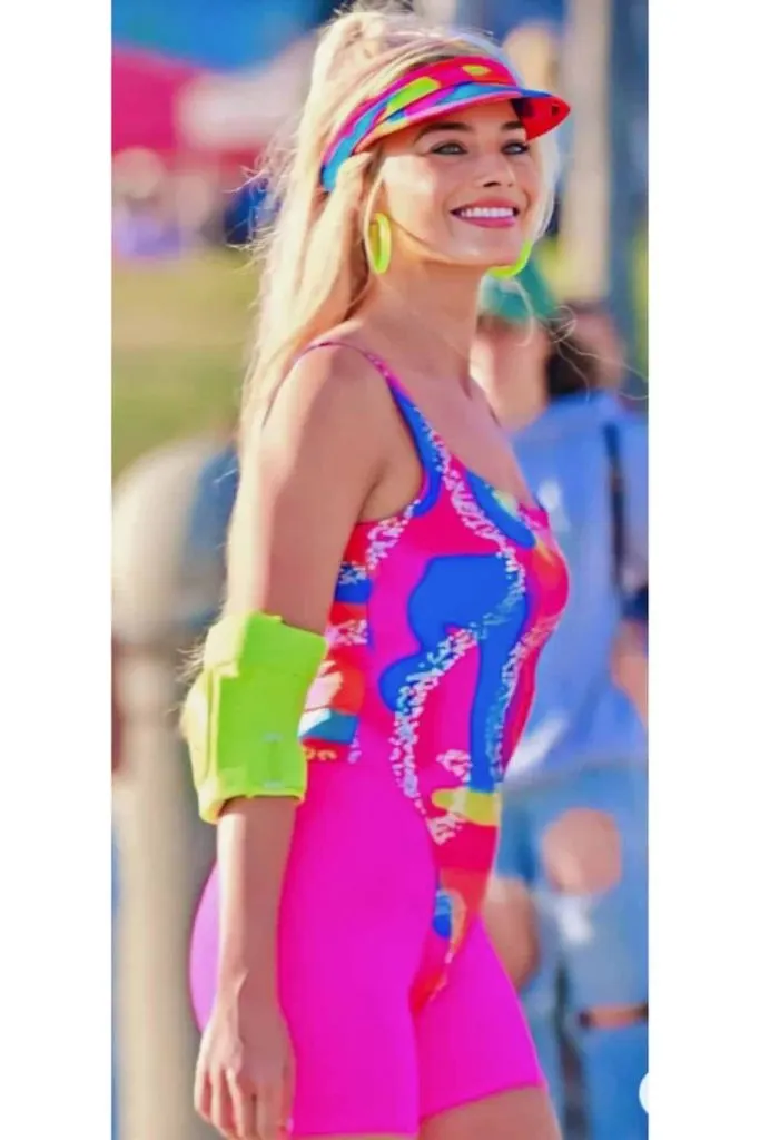 Colorful roller skate Barbie look