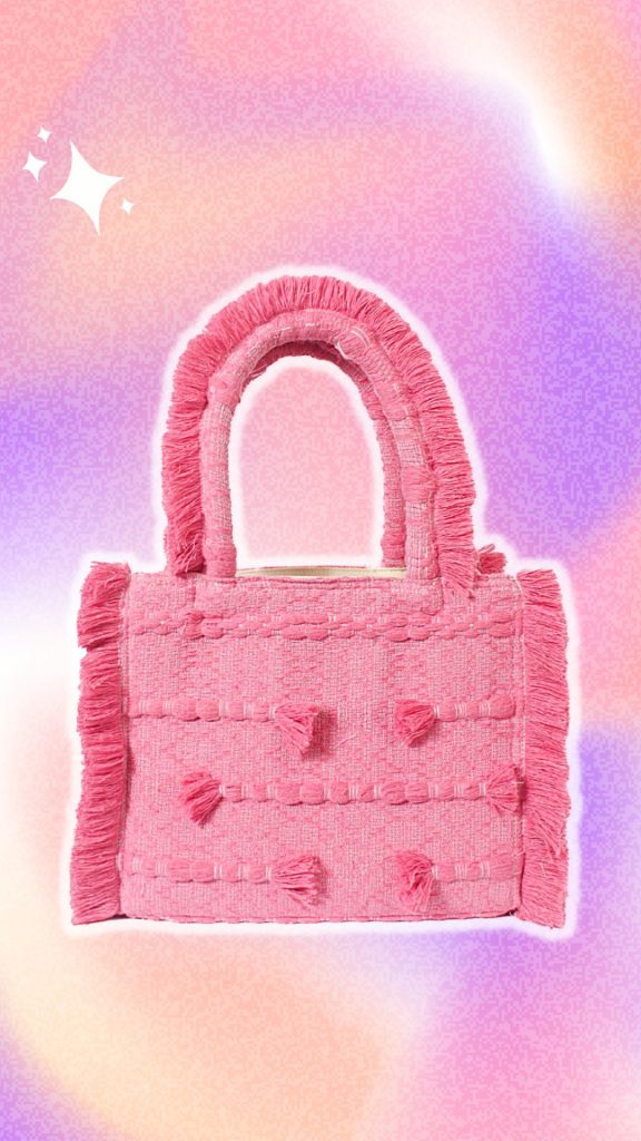 pink handmade handbag brands