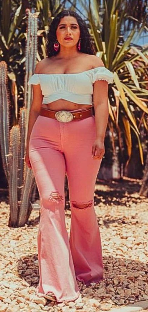 vaquera outfits pink jeans plus size