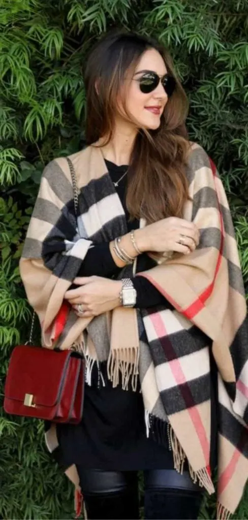burberry cape outfit