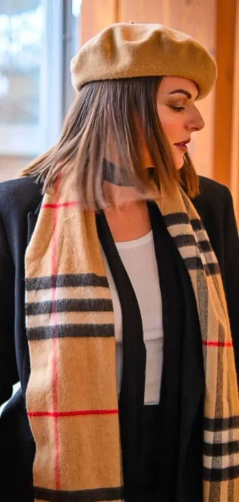 Burberry Scarf with beret