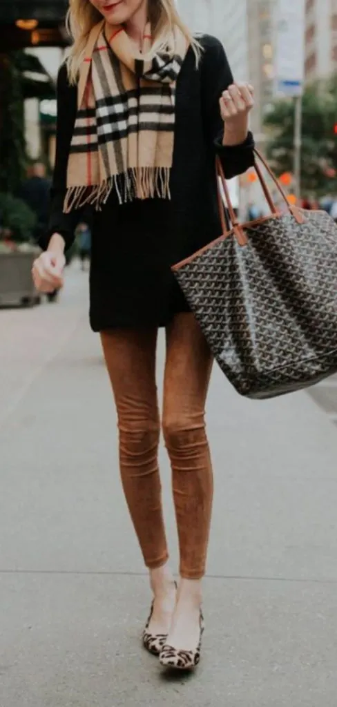 burberry scarf casually outfit