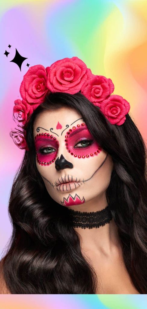 sugar skull day of the death outfit