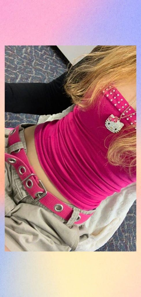 Hello Kitty y2k aesthetic outfit