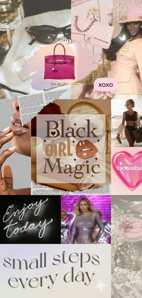 Black girl magic collage image