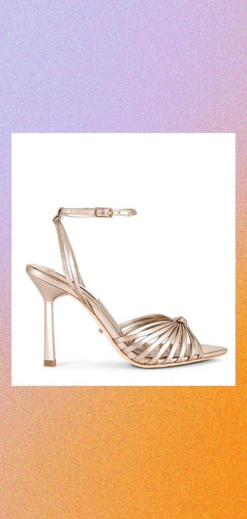 metallic vintage heels