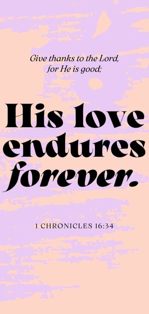 His love endures forever quote wallpaper