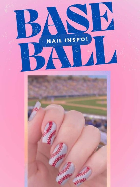 baseball nail design