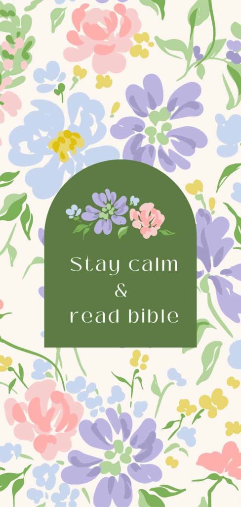Keep calm and read the bible wallpaper