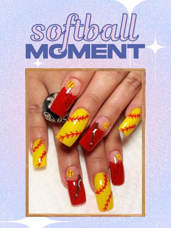 15 softball nail designs to get ready for the game!*Simple to elaborate!*