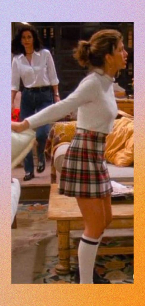 Rachel Green's classic plaid skirt