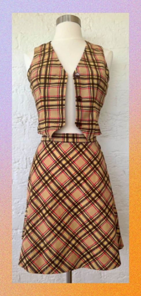 The 90s matching plaid co-ord sets