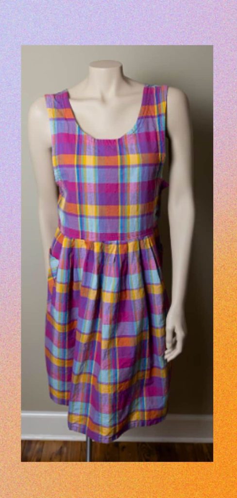 vintage plaid dress 90s Etsy